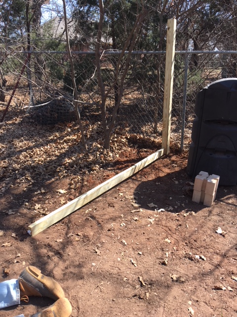 example of 2x4s running along bottom