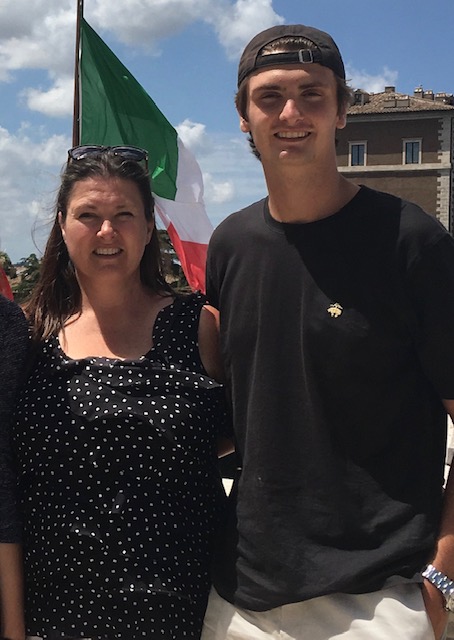 Cooper and Shannon in Italy